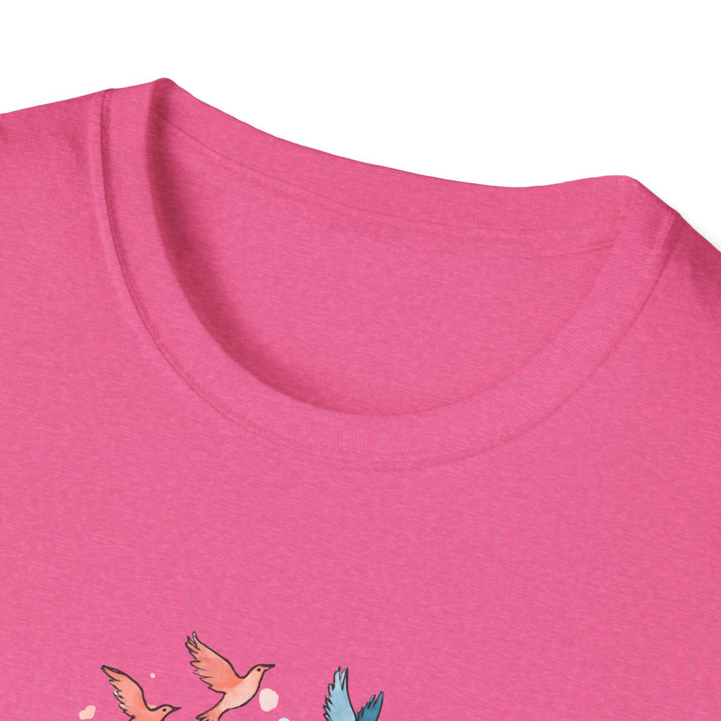 Open Book and Birds T-Shirt