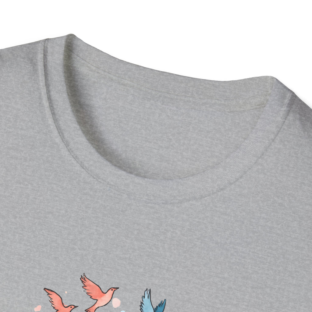 Open Book and Birds T-Shirt