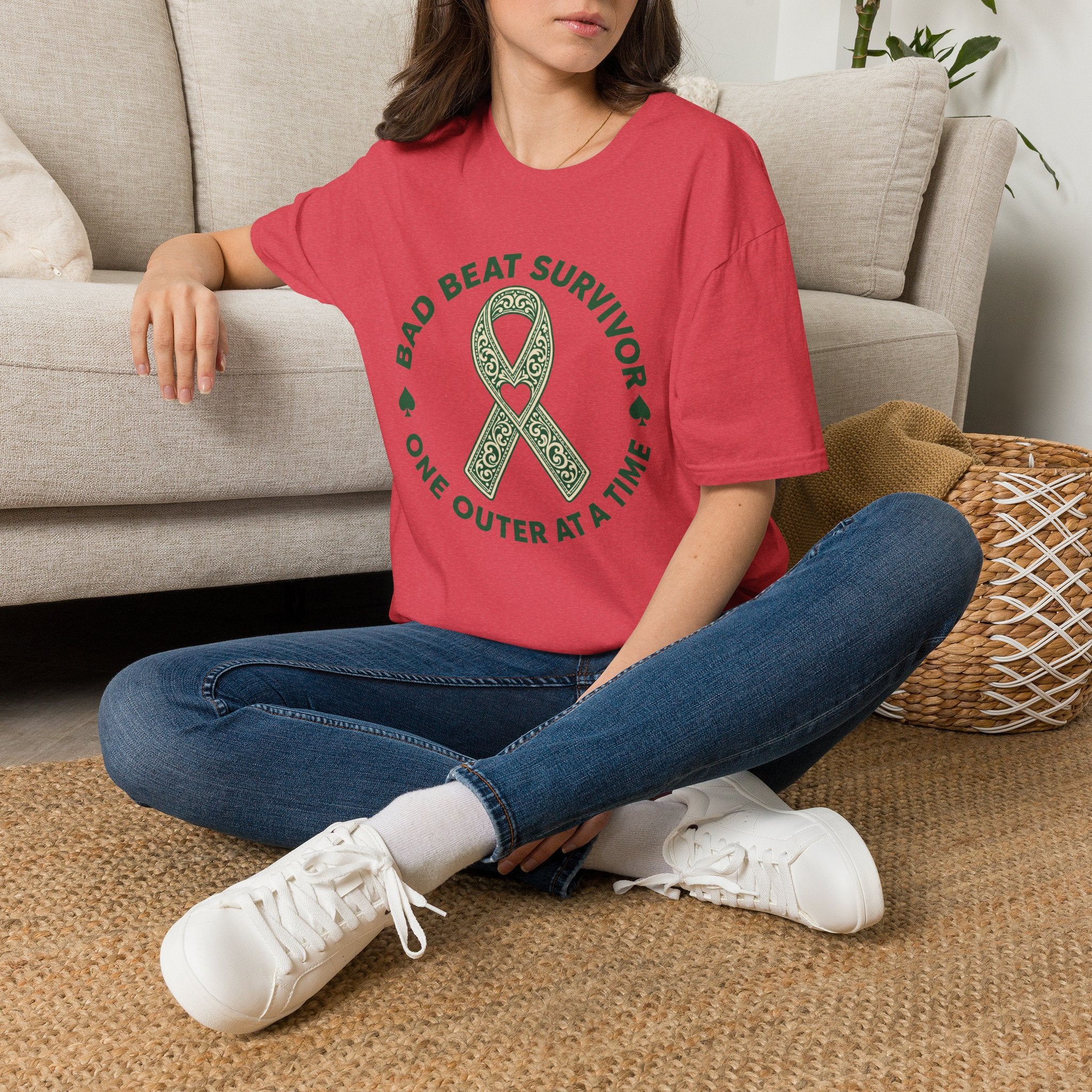Bad Beat Survivor Ribbon T-Shirt