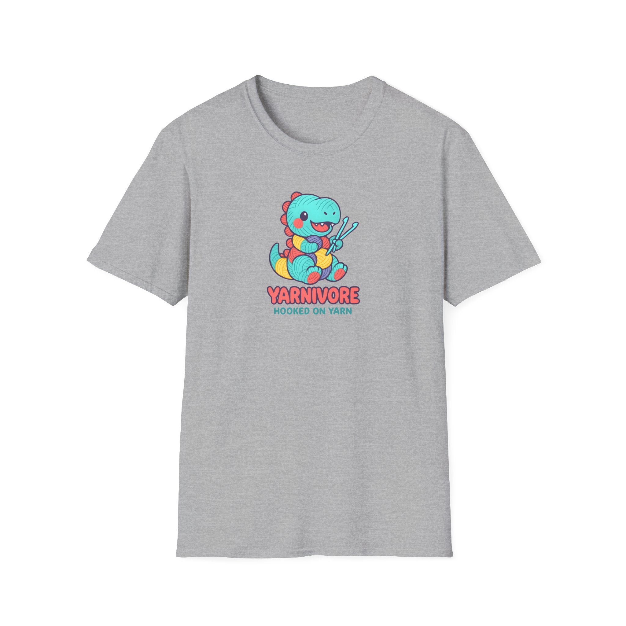 Yarnivore Knitting Dinosaur T-Shirt