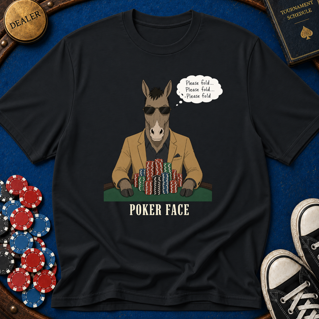 Poker Face Donkey T-Shirt