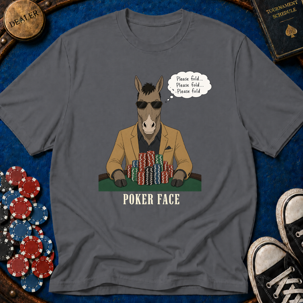 Poker Face Donkey T-Shirt