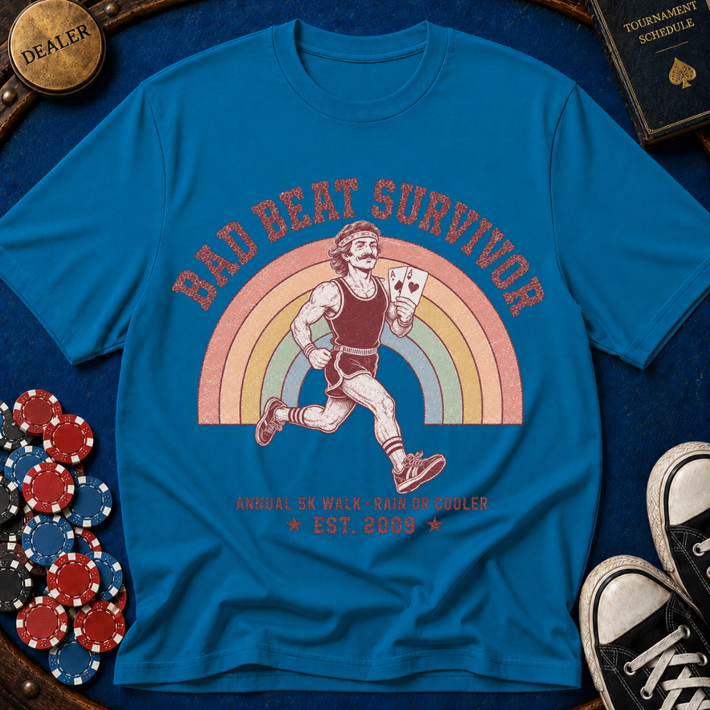 Bad Beat Survivor 5k Charity Run T-Shirt