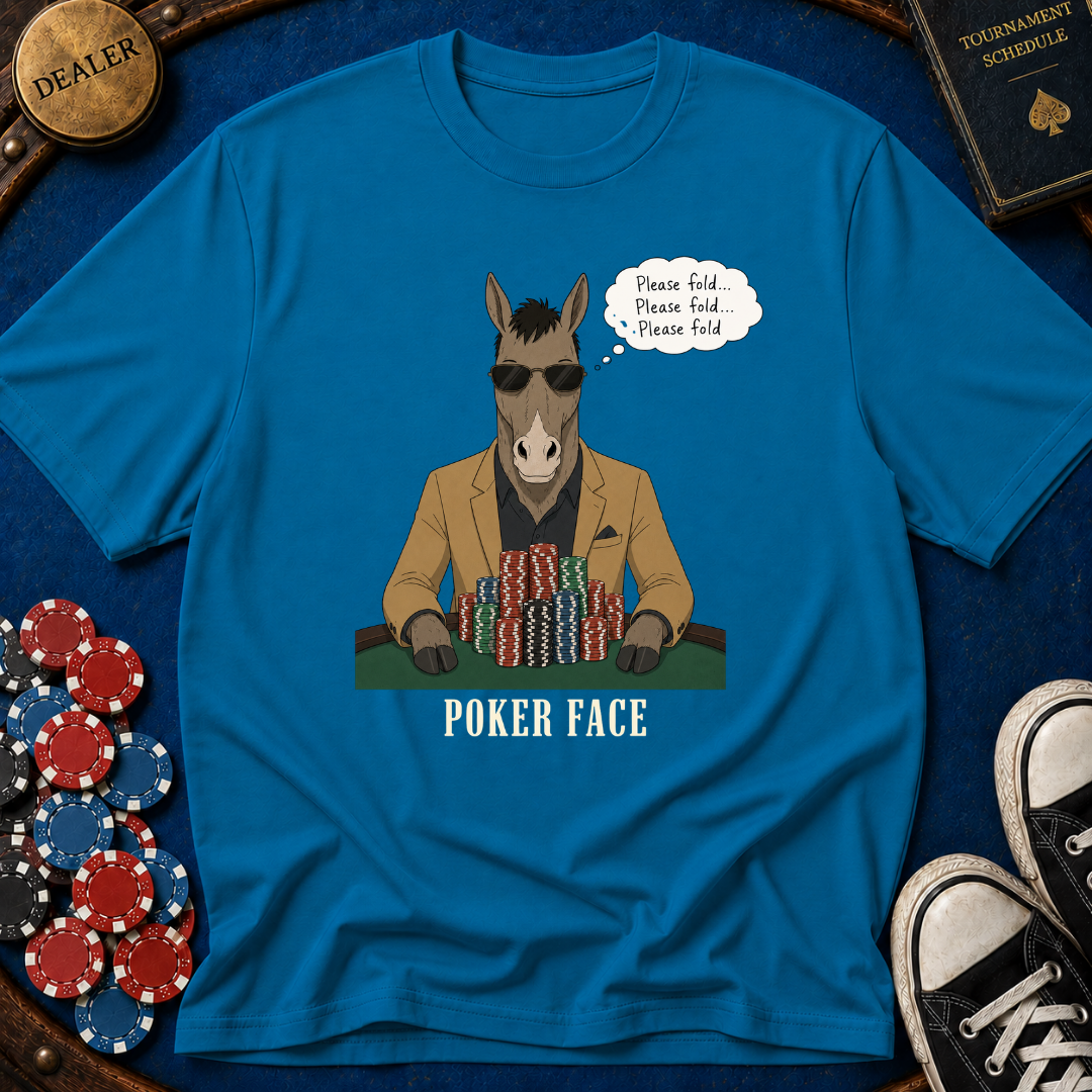 Poker Face Donkey T-Shirt