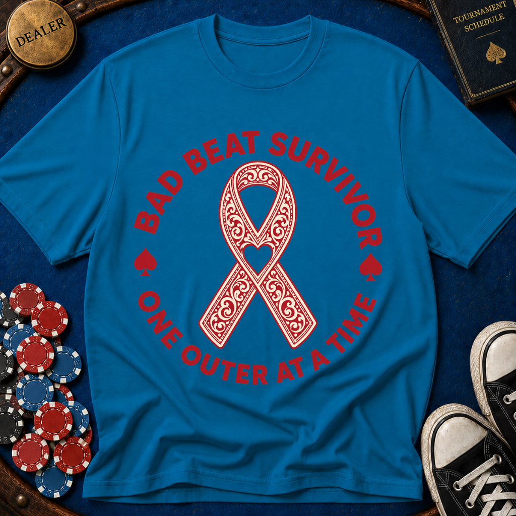 Bad Beat Survivor Ribbon T-Shirt