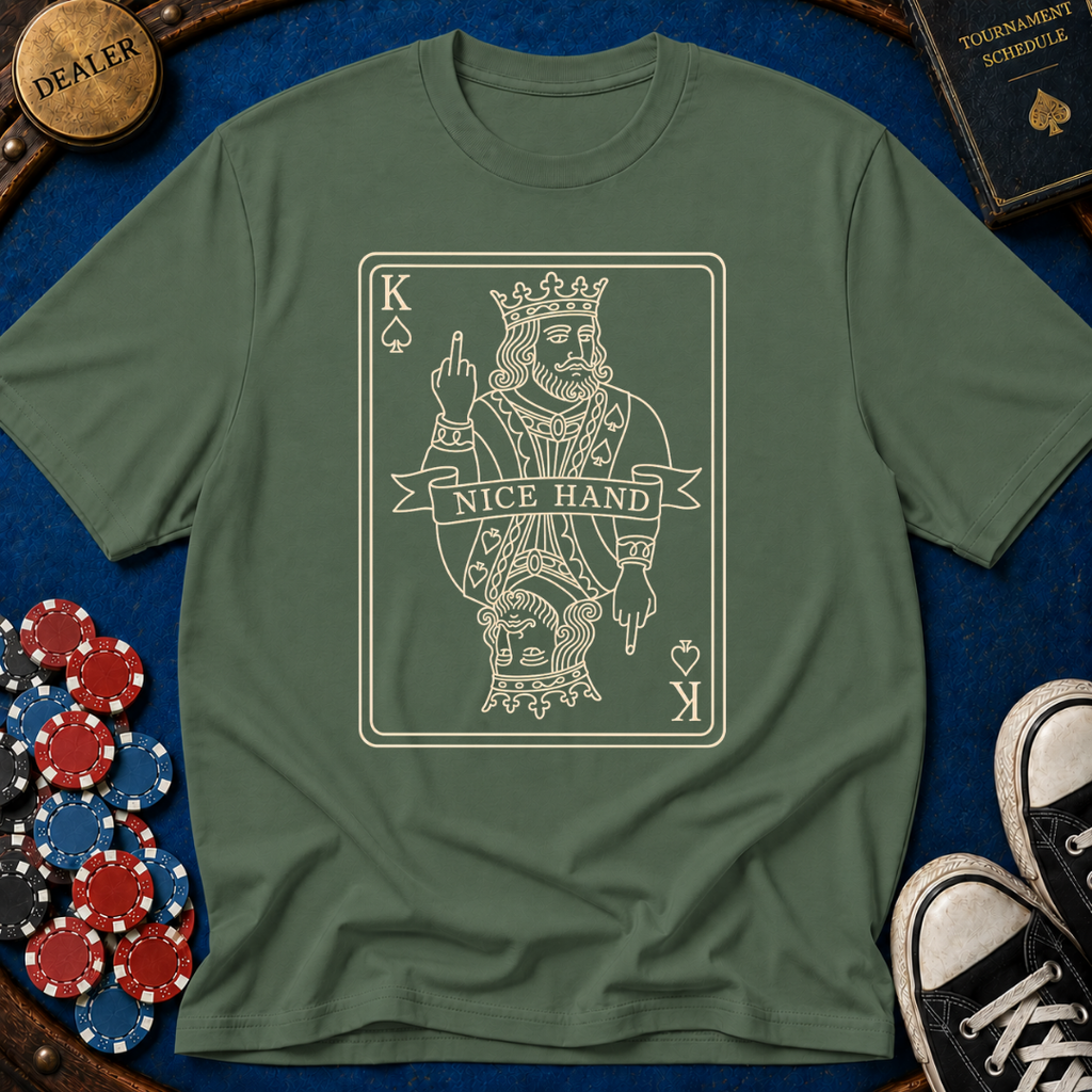 Nice Hand Line Art King T-Shirt