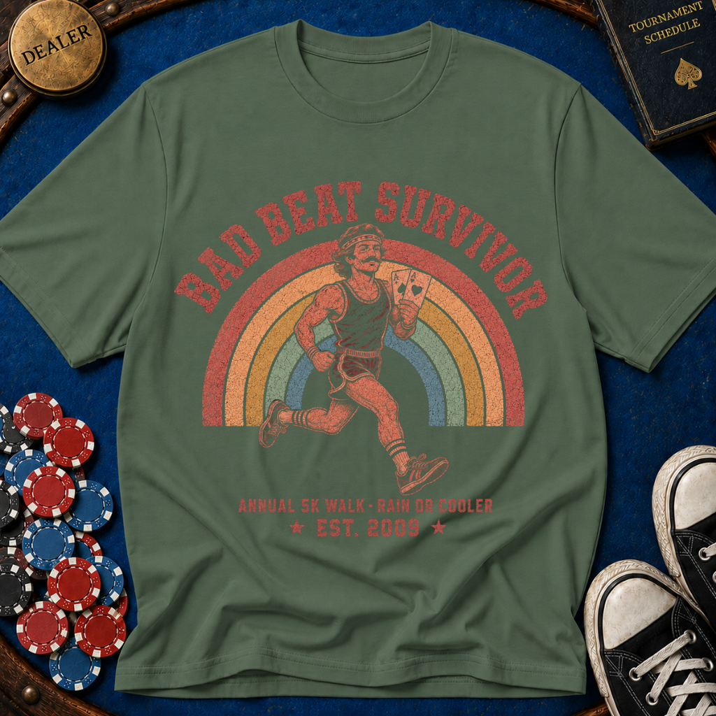 Bad Beat Survivor 5k Charity Run T-Shirt