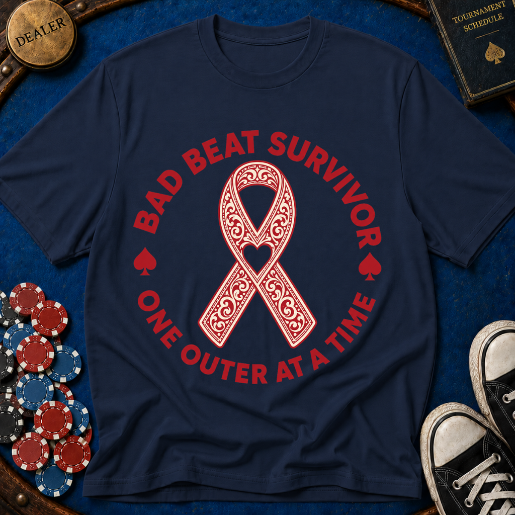 Bad Beat Survivor Ribbon T-Shirt