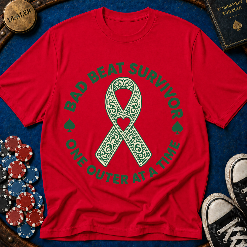 Bad Beat Survivor Ribbon T-Shirt