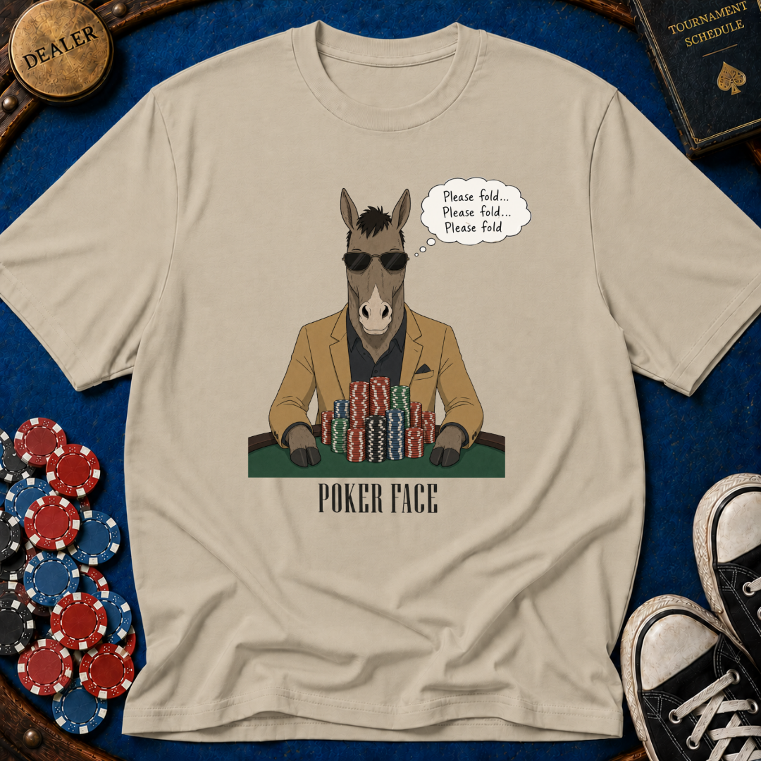 Poker Face Donkey T-Shirt