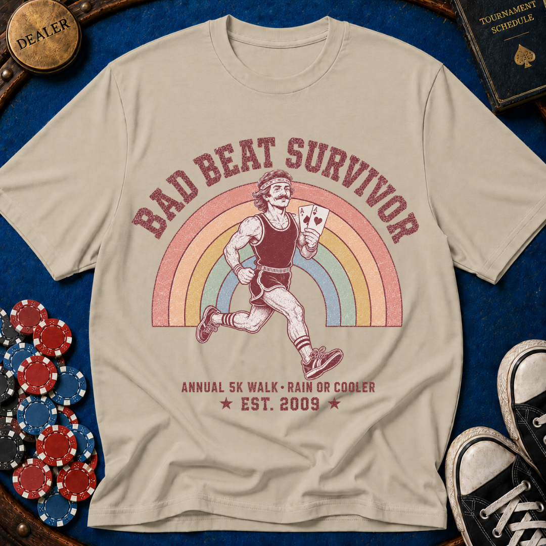Bad Beat Survivor 5k Charity Run T-Shirt