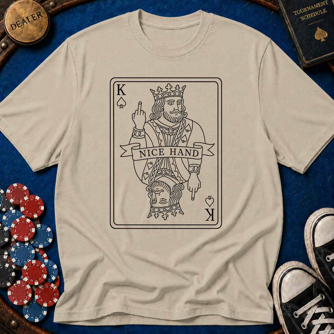 Nice Hand Line Art King T-Shirt