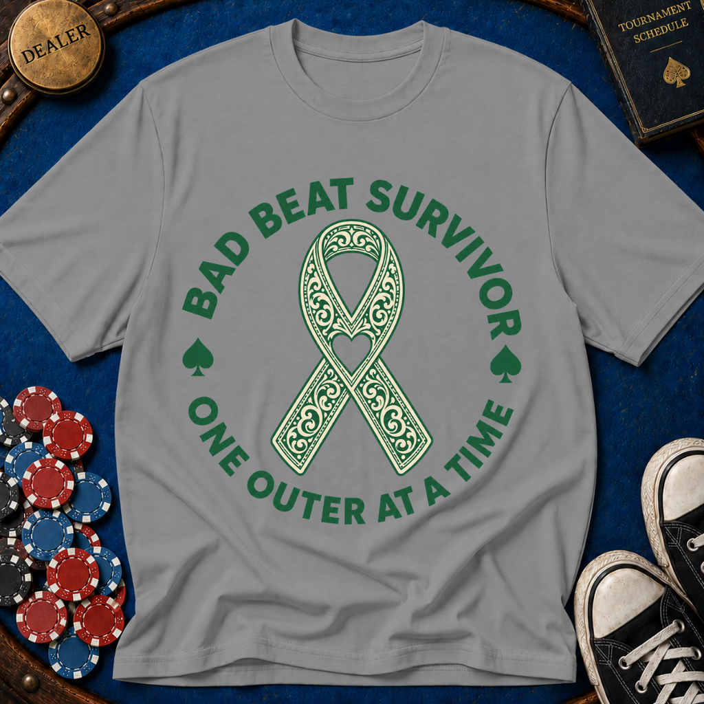 Bad Beat Survivor Ribbon T-Shirt