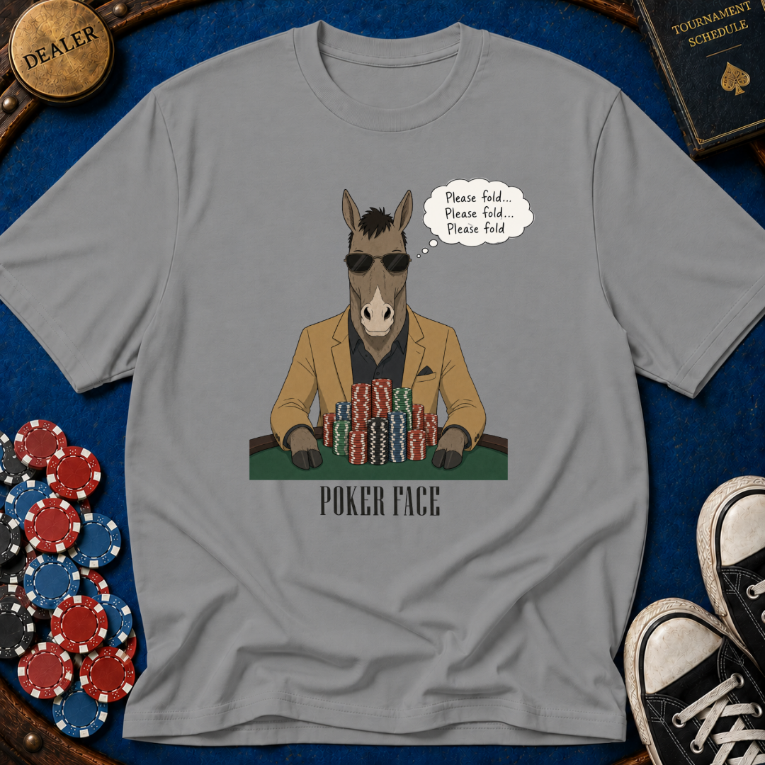 Poker Face Donkey T-Shirt