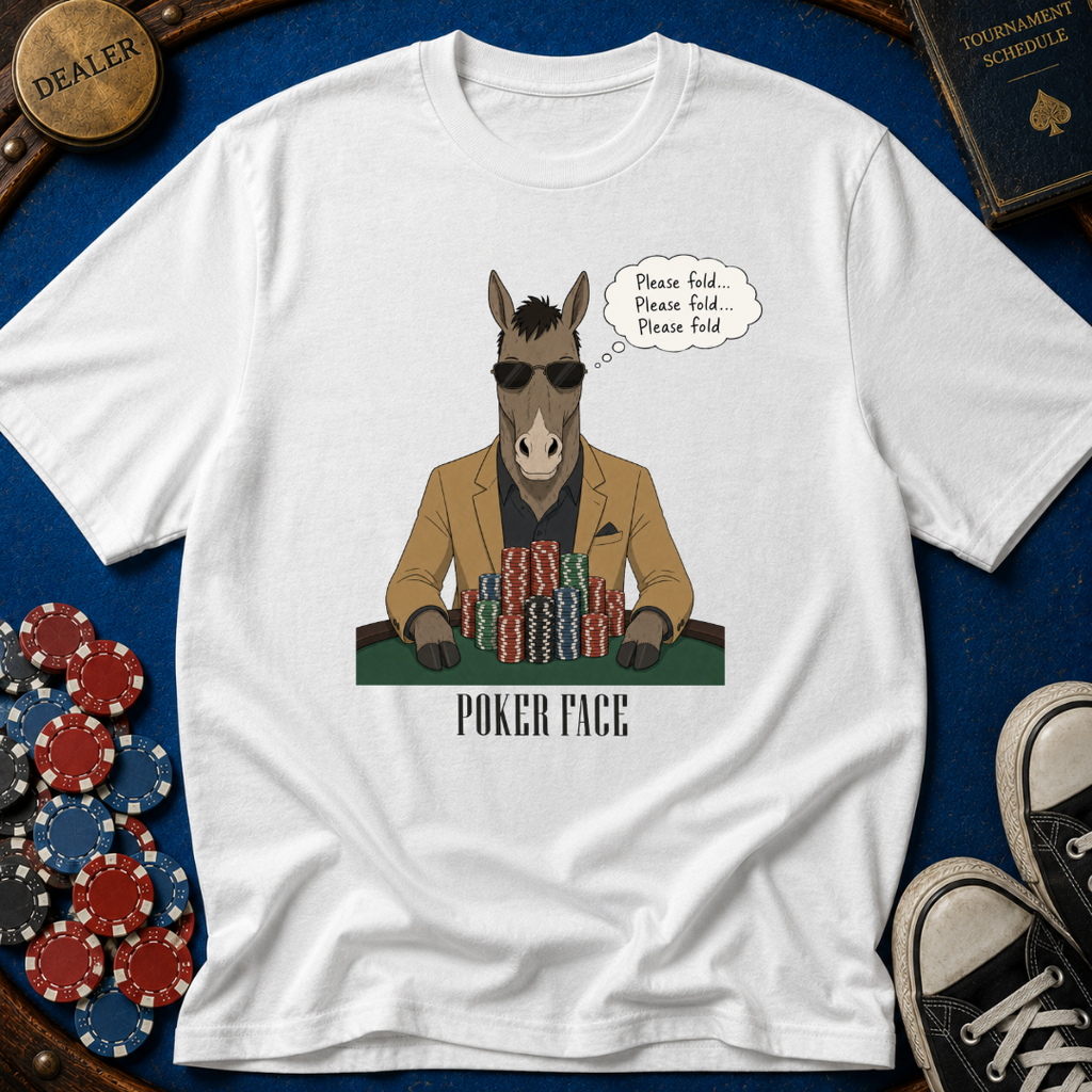 Poker Face Donkey T-Shirt