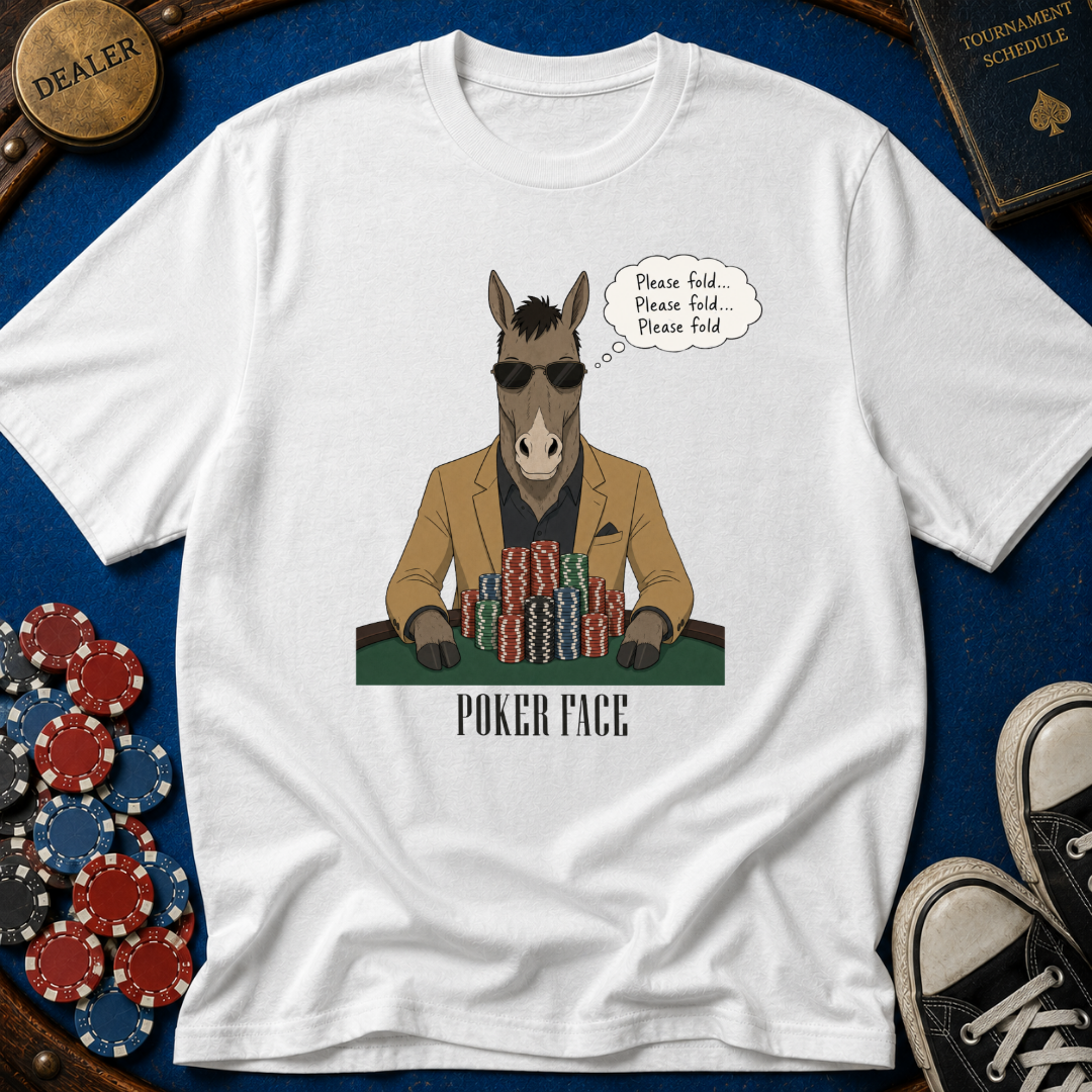 Poker Face Donkey T-Shirt