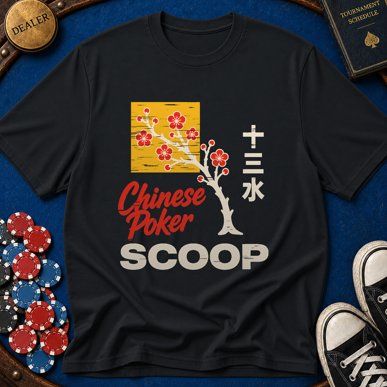 Chinese Poker Scoop T-Shirt