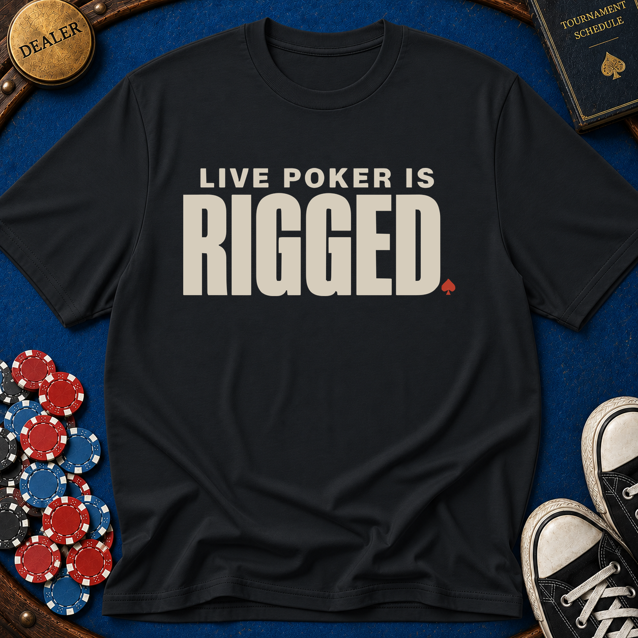Live Poker Is Rigged T-Shirt