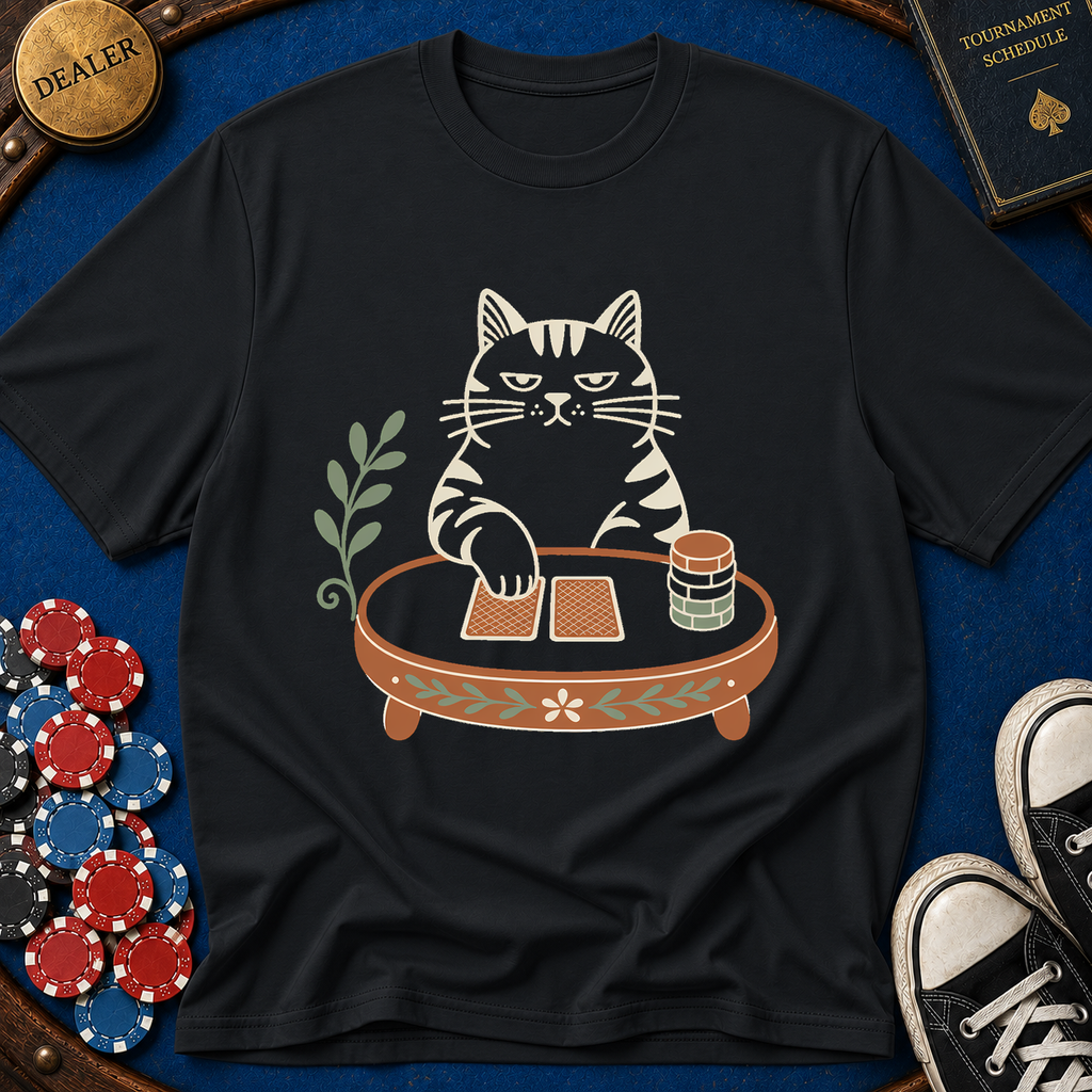 House Cat Poker Face T-Shirt