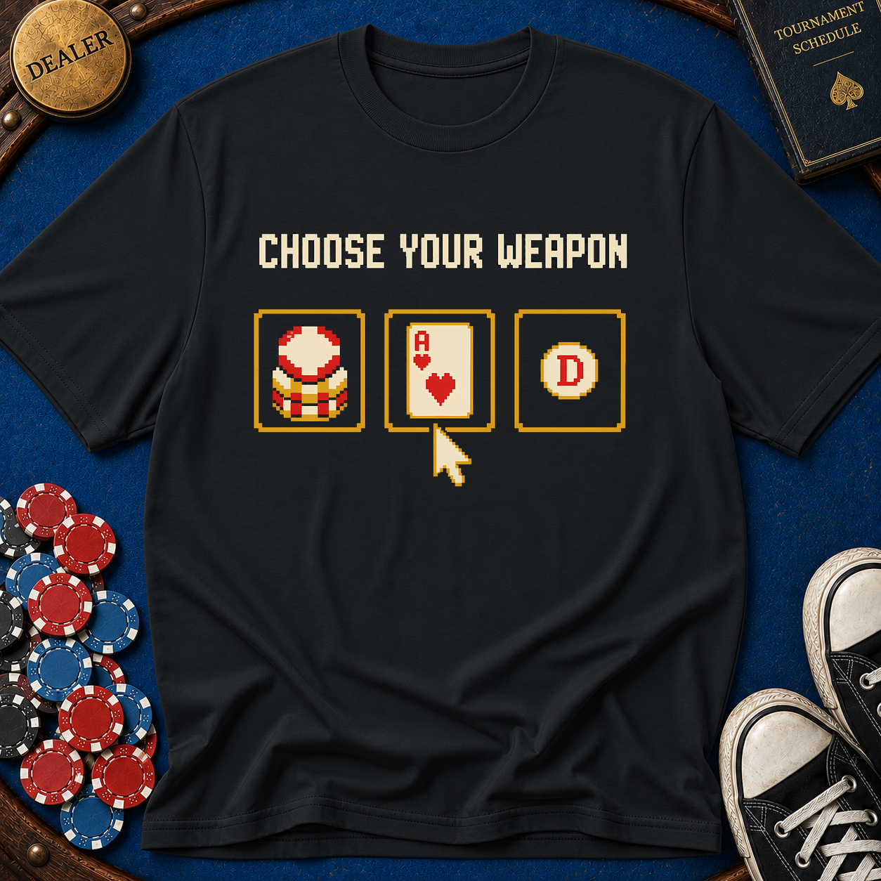Choose Your Weapon Chips T-Shirt