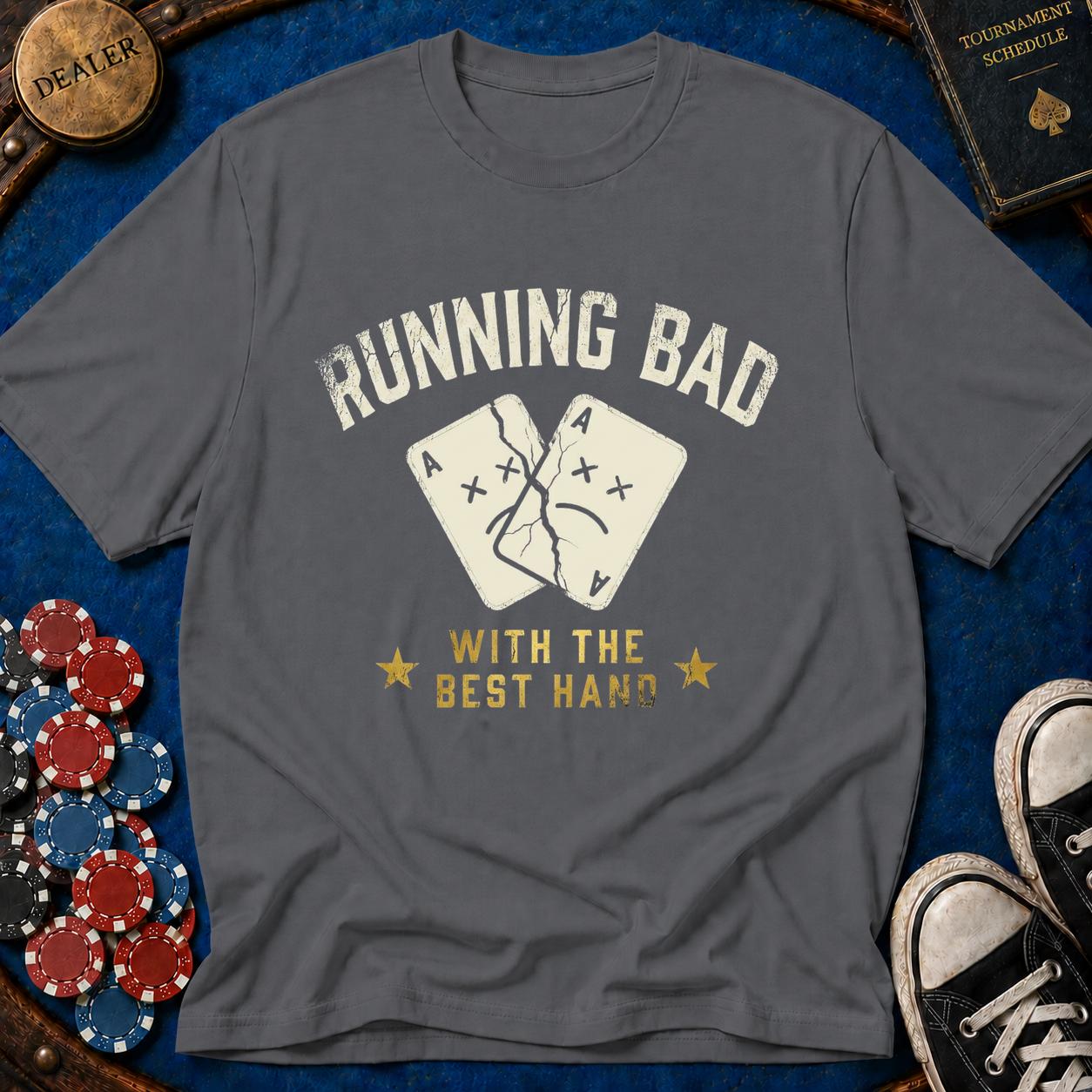 Running Bad - Aces Cracked T-Shirt