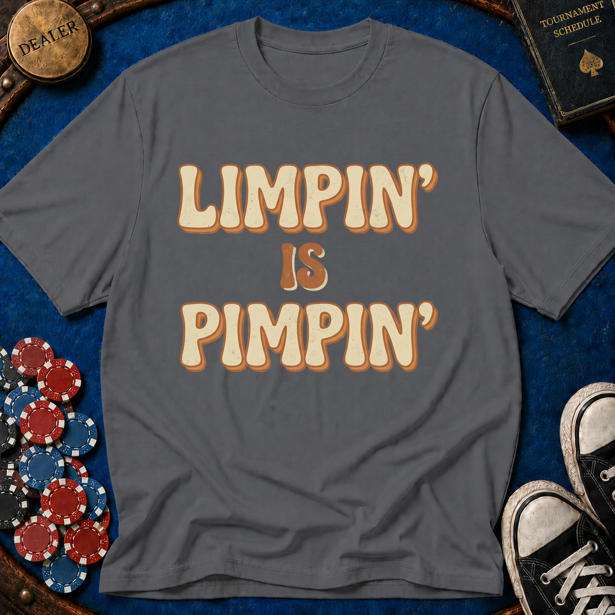Limpin is Pimpin Text T-Shirt