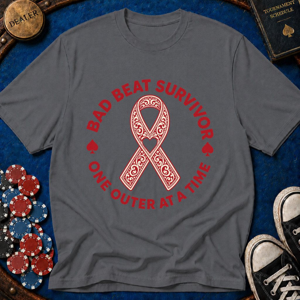 Bad Beat Survivor Ribbon T-Shirt