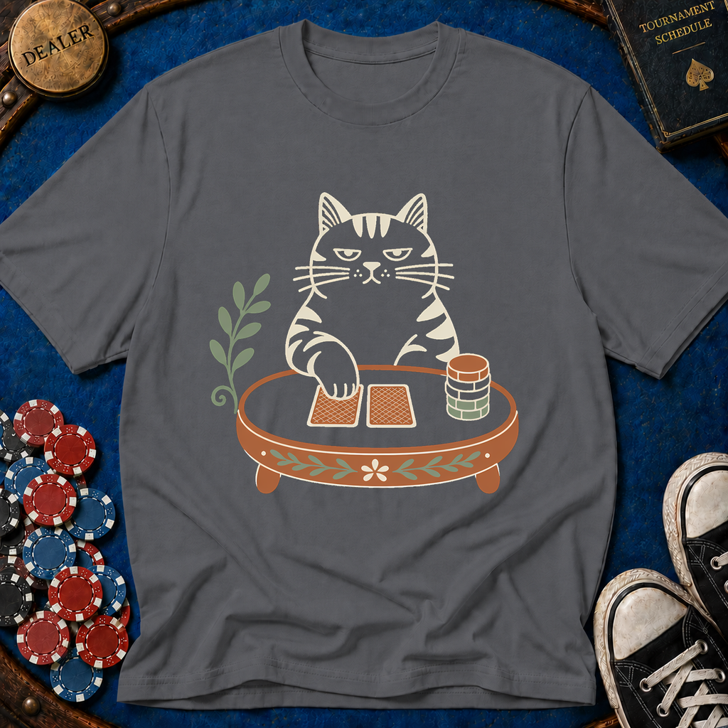 House Cat Poker Face T-Shirt