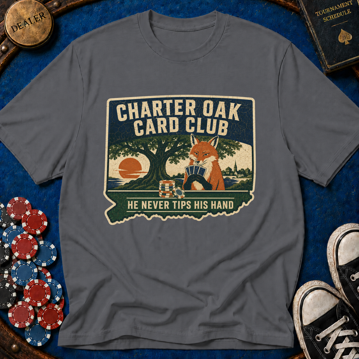 Connecticut Charter Oak Card Club T-Shirt
