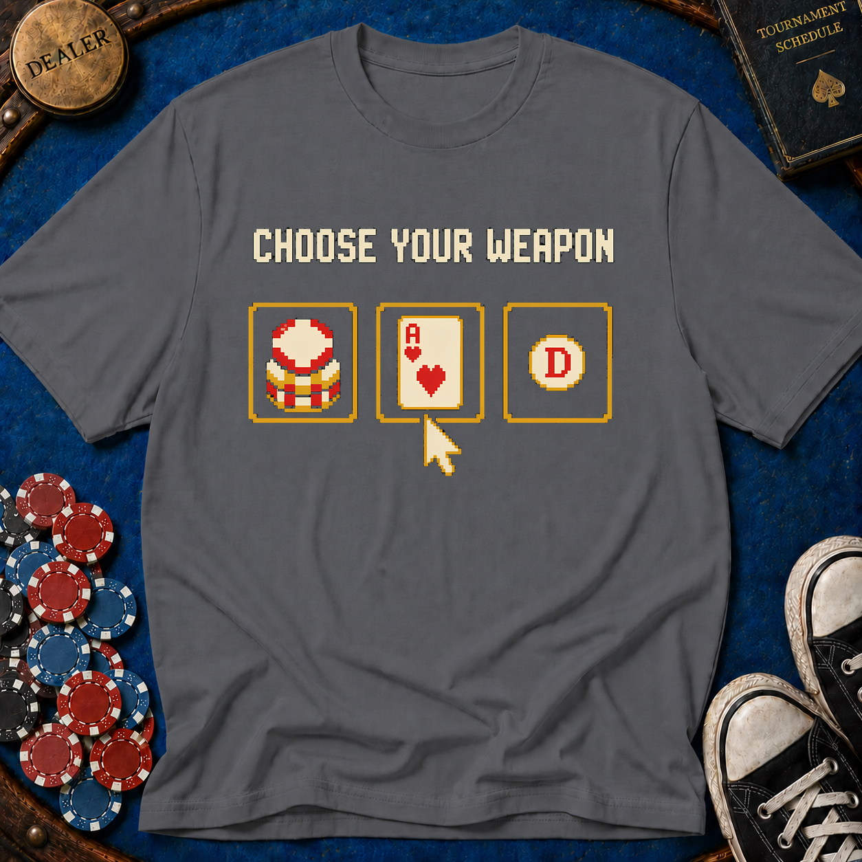 Choose Your Weapon Chips T-Shirt