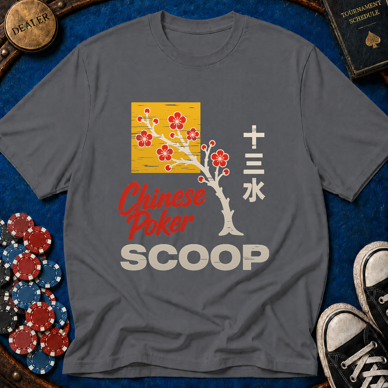 Chinese Poker Scoop T-Shirt