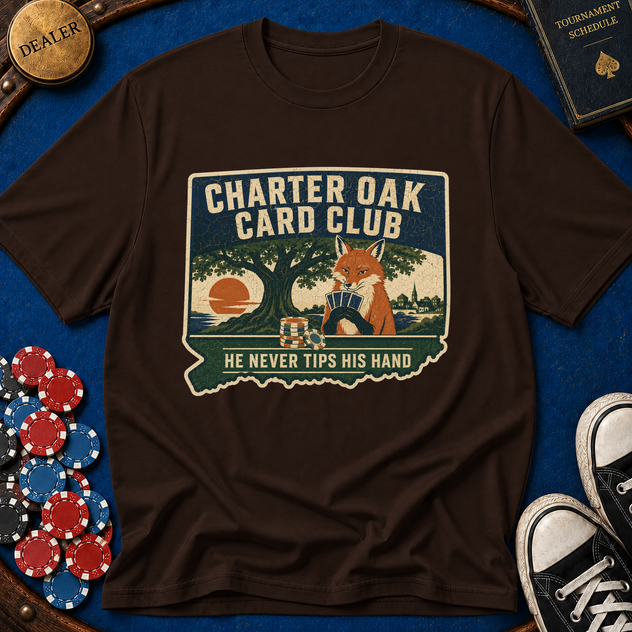 Connecticut Charter Oak Card Club T-Shirt