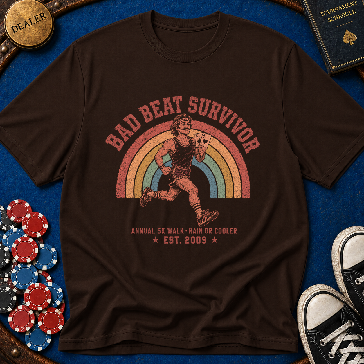Bad Beat Survivor 5k Charity Run T-Shirt