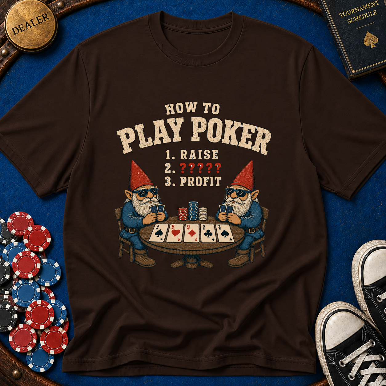 How To Play Poker Gnomes T-Shirt