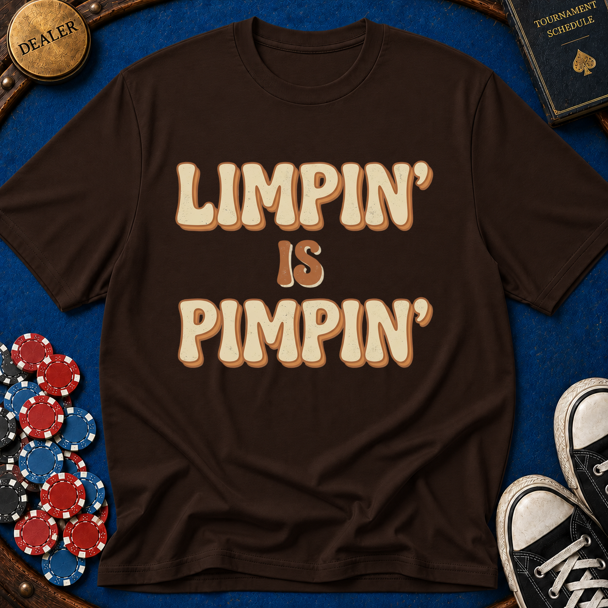 Limpin is Pimpin Text T-Shirt