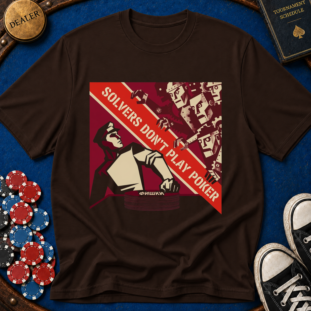 Solver's Don't Play Poker Soviet Era T-Shirt