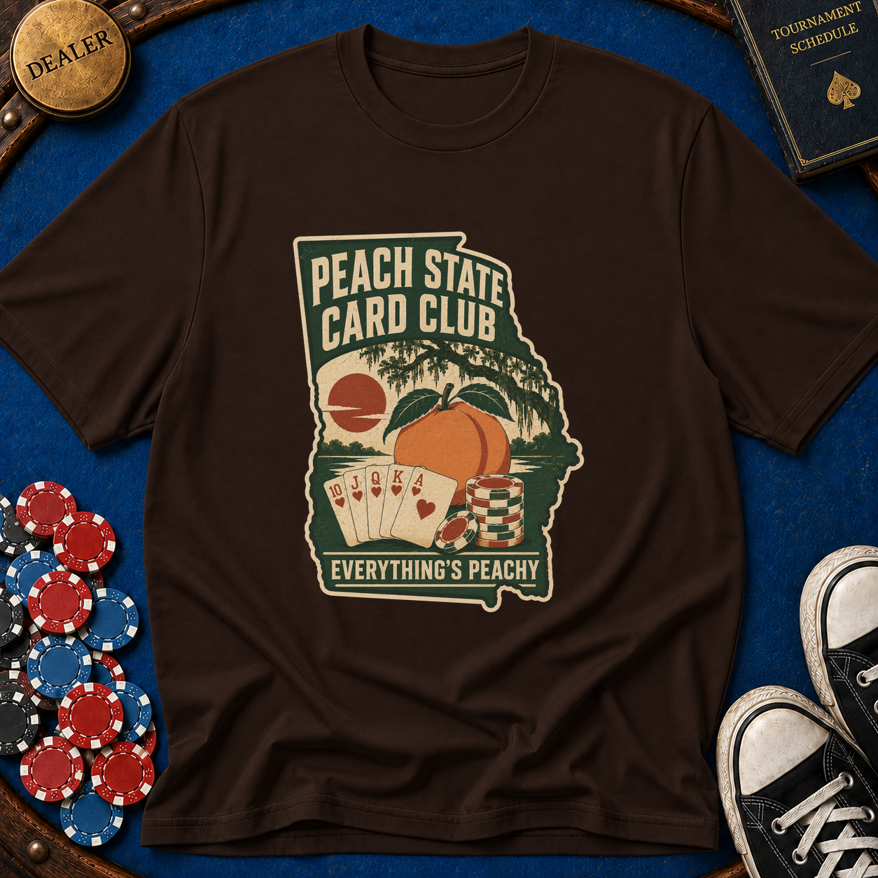 Georgia Peach State Card Room T-Shirt