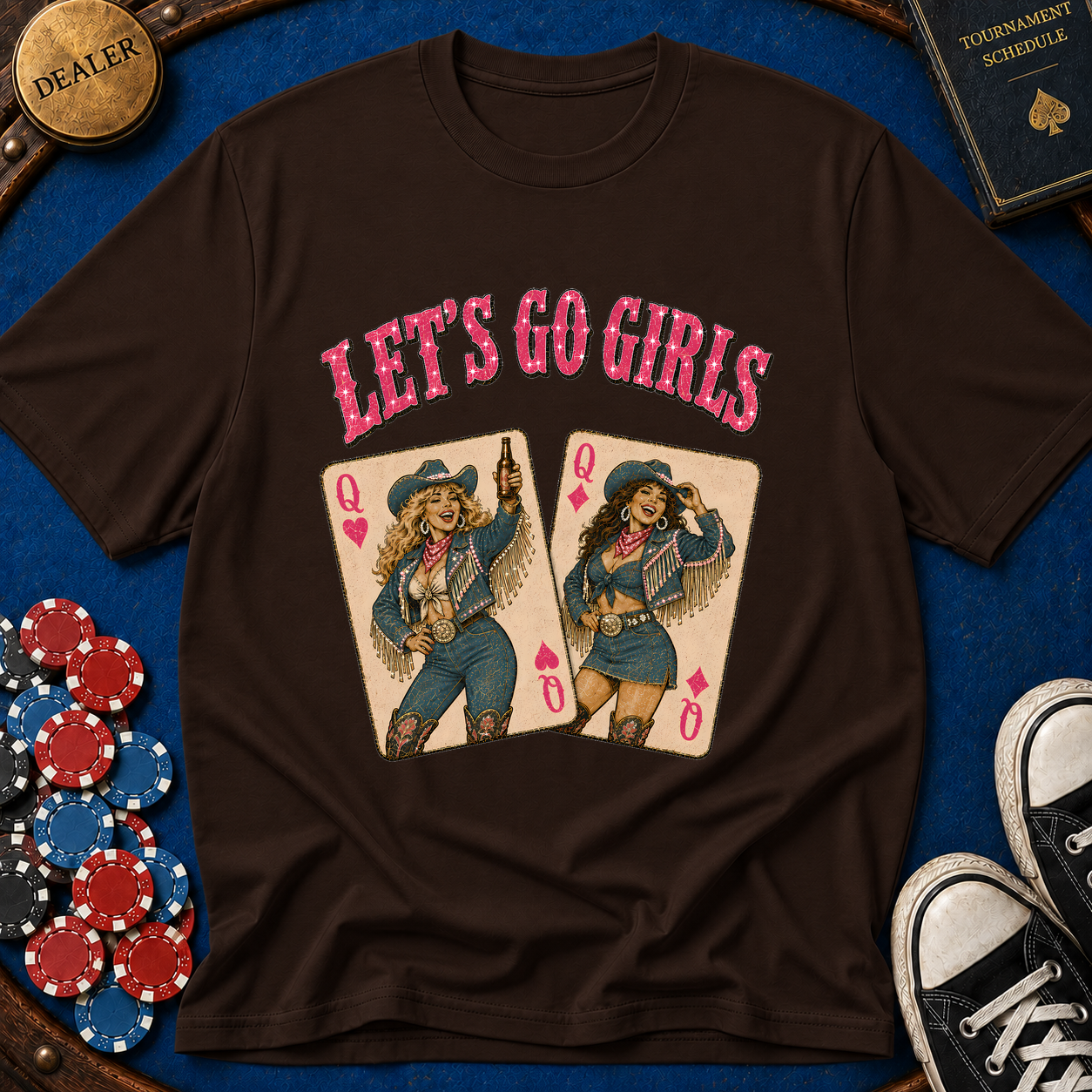 Pocket Queens Lets Go Girls T-Shirt