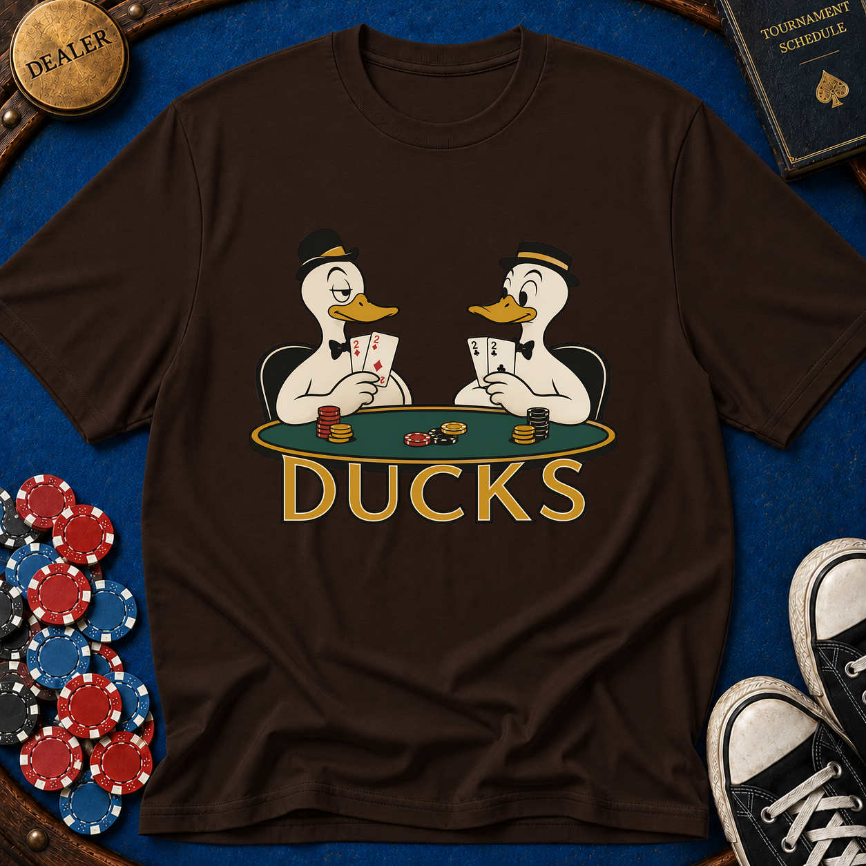 Ducks Playing Poker T-Shirt