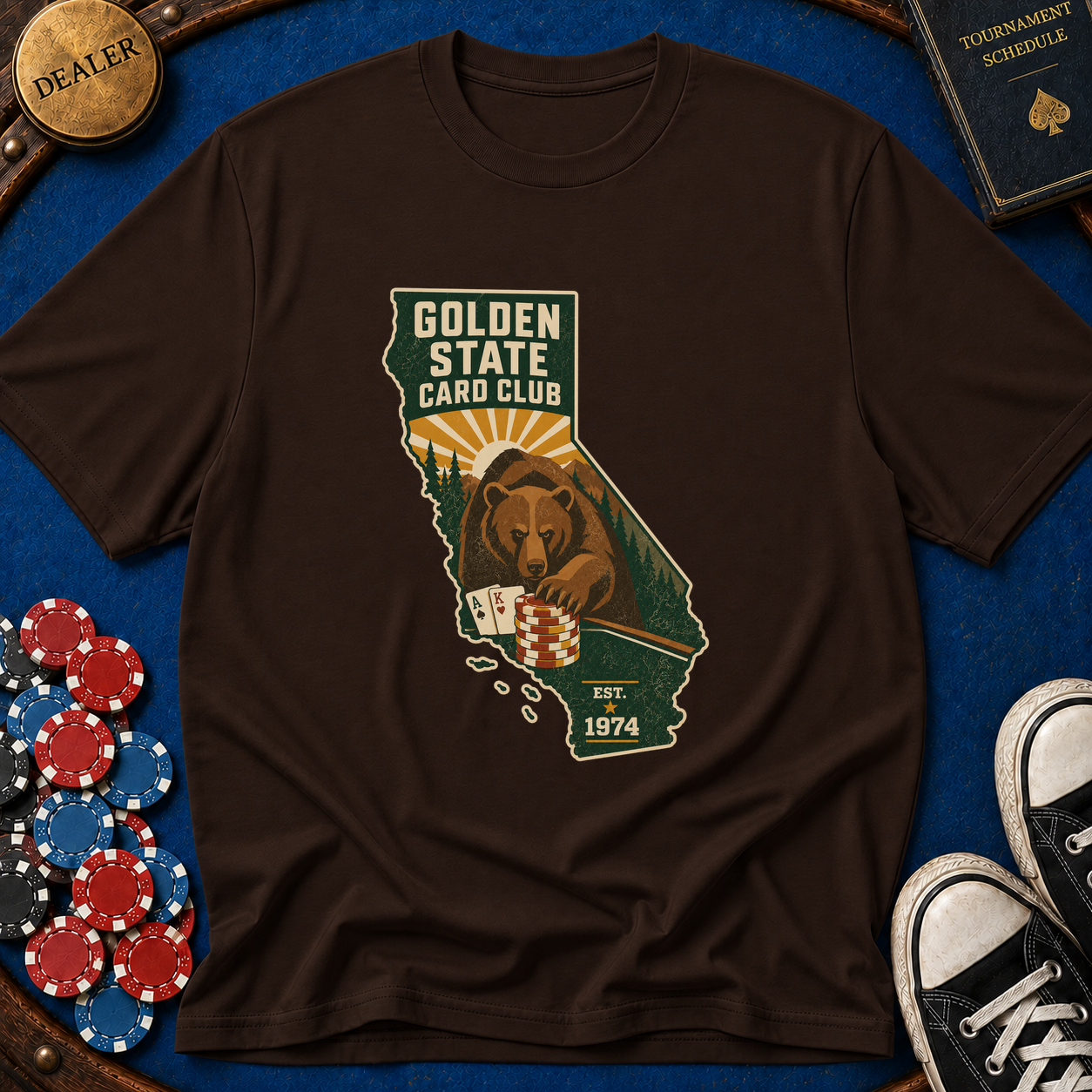 California Golden State Card Club T-Shirt