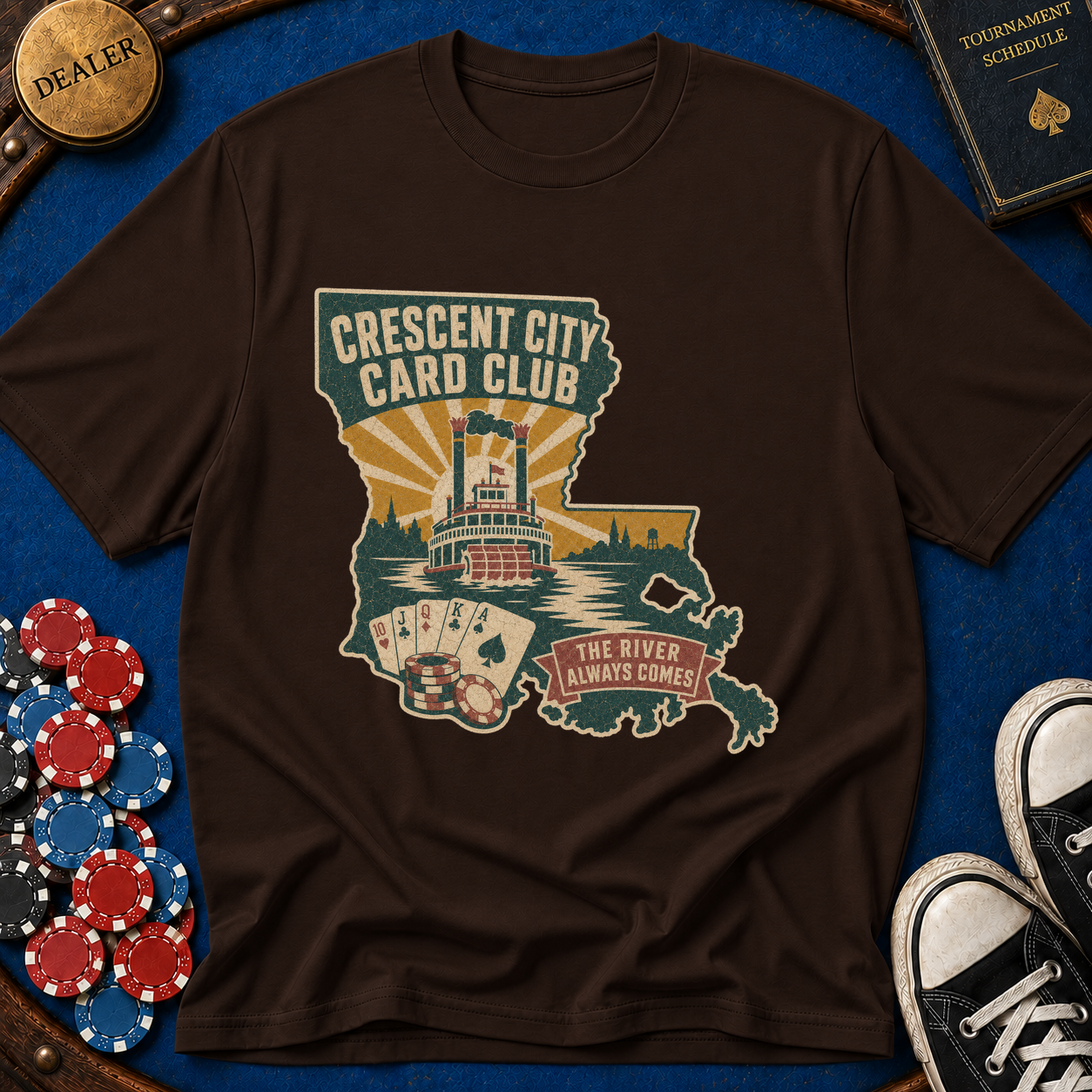 Louisiana Crescent City Card Club T-Shirt
