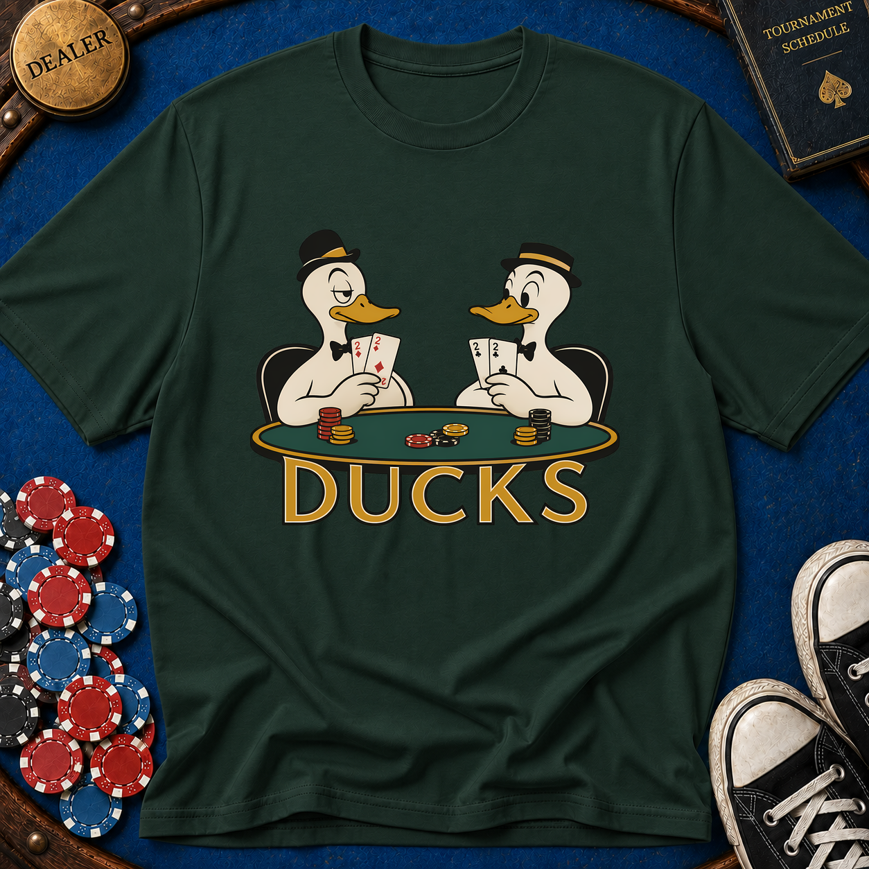 Ducks Playing Poker T-Shirt