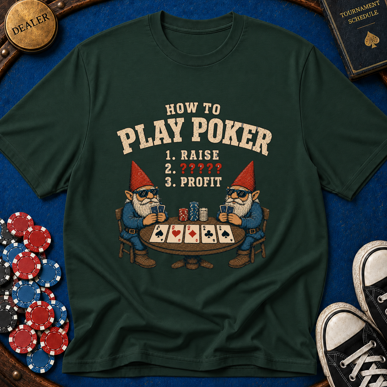 How To Play Poker Gnomes T-Shirt
