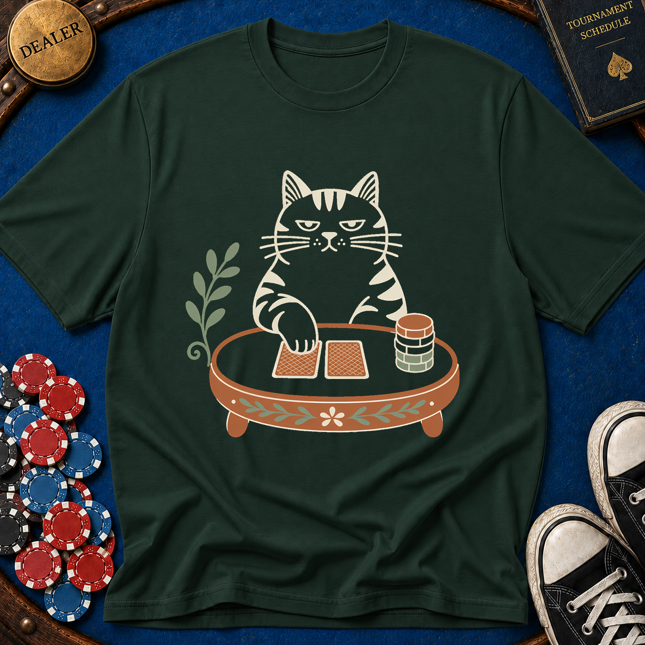House Cat Poker Face T-Shirt