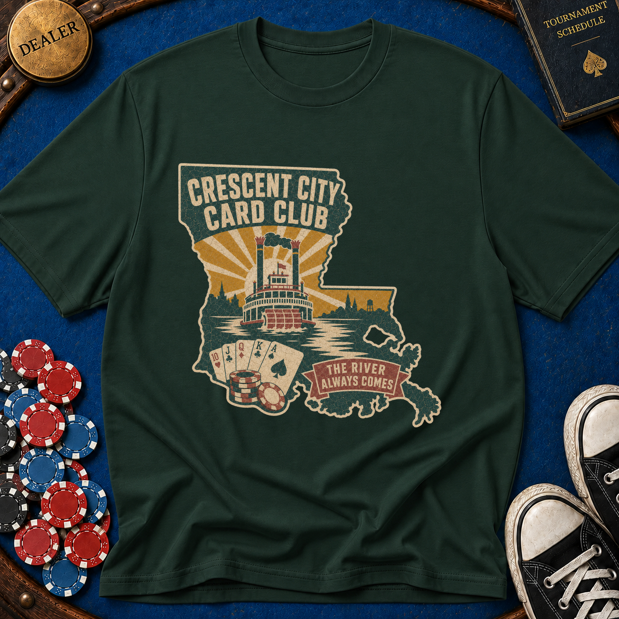 Louisiana Crescent City Card Club T-Shirt