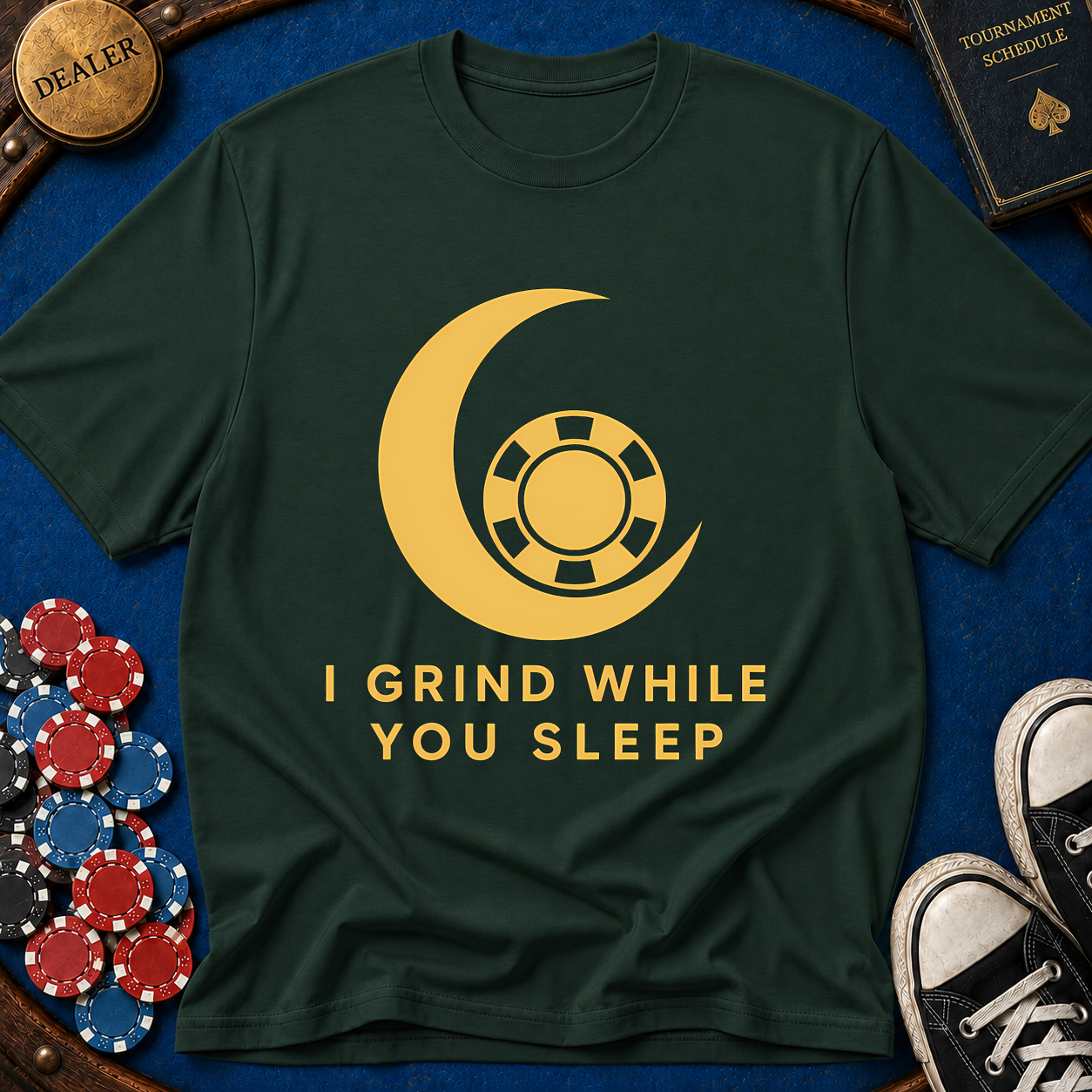 I Grind While You Sleep T-Shirt