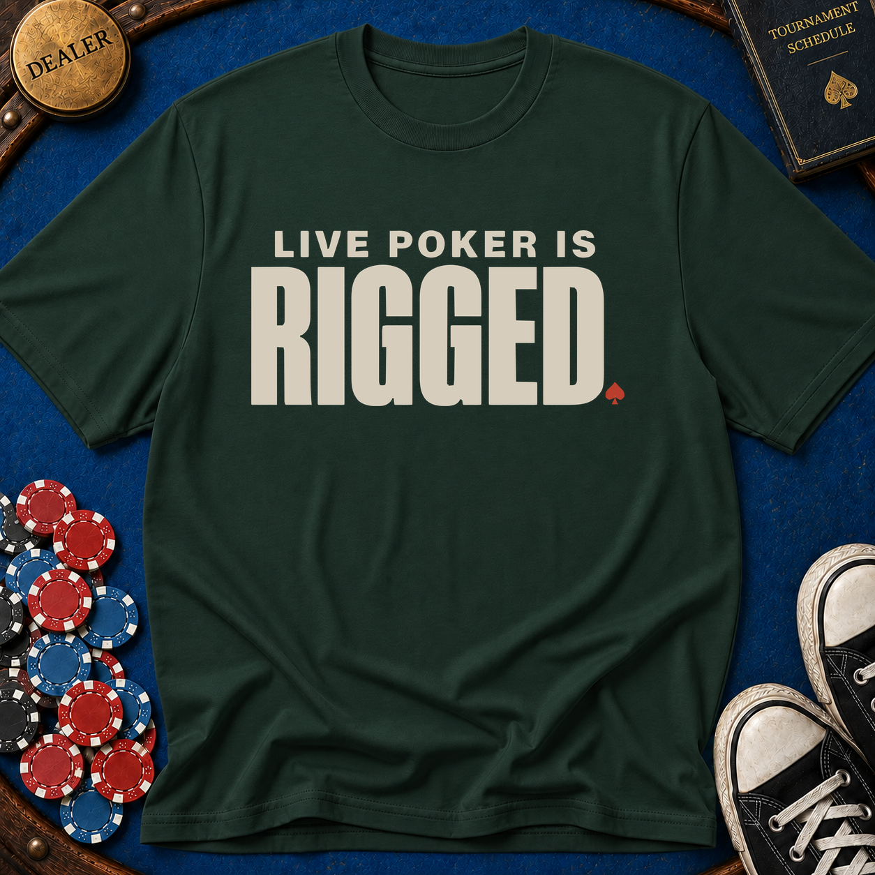 Live Poker Is Rigged T-Shirt