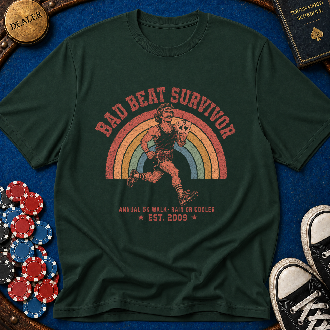Bad Beat Survivor 5k Charity Run T-Shirt