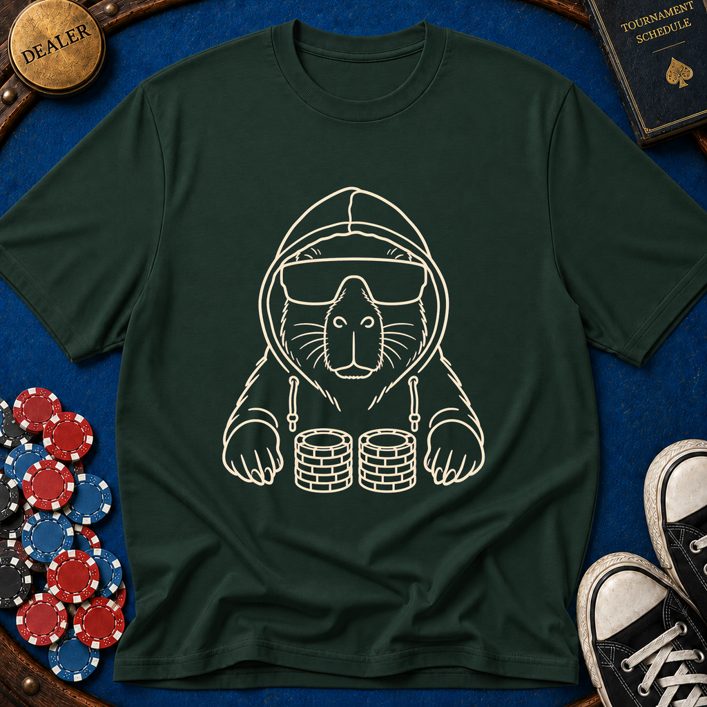 Hood Up Shades On T-Shirt