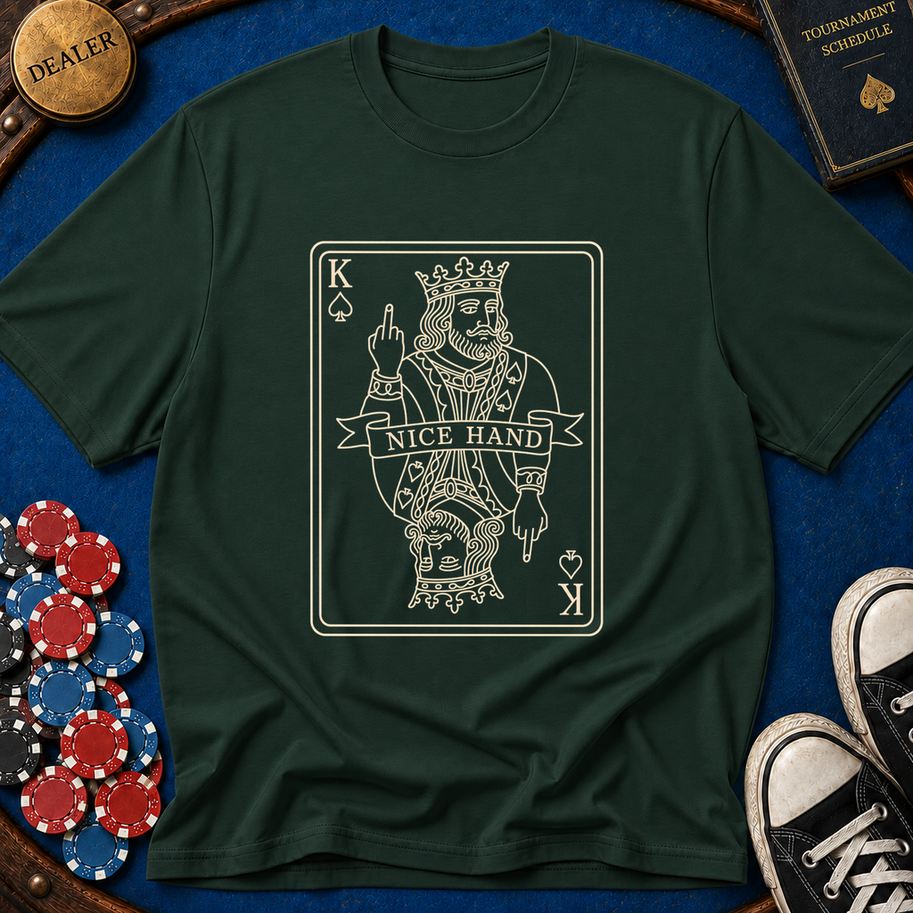 Nice Hand Line Art King T-Shirt